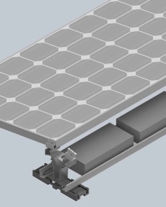 Support f/ballast on flat roof K2 SpeedPorter V
